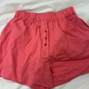 Daily Drills Hot Pink Poplin Shorts